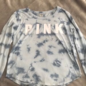 pink/Victoria’s Secret tie-dye shirt